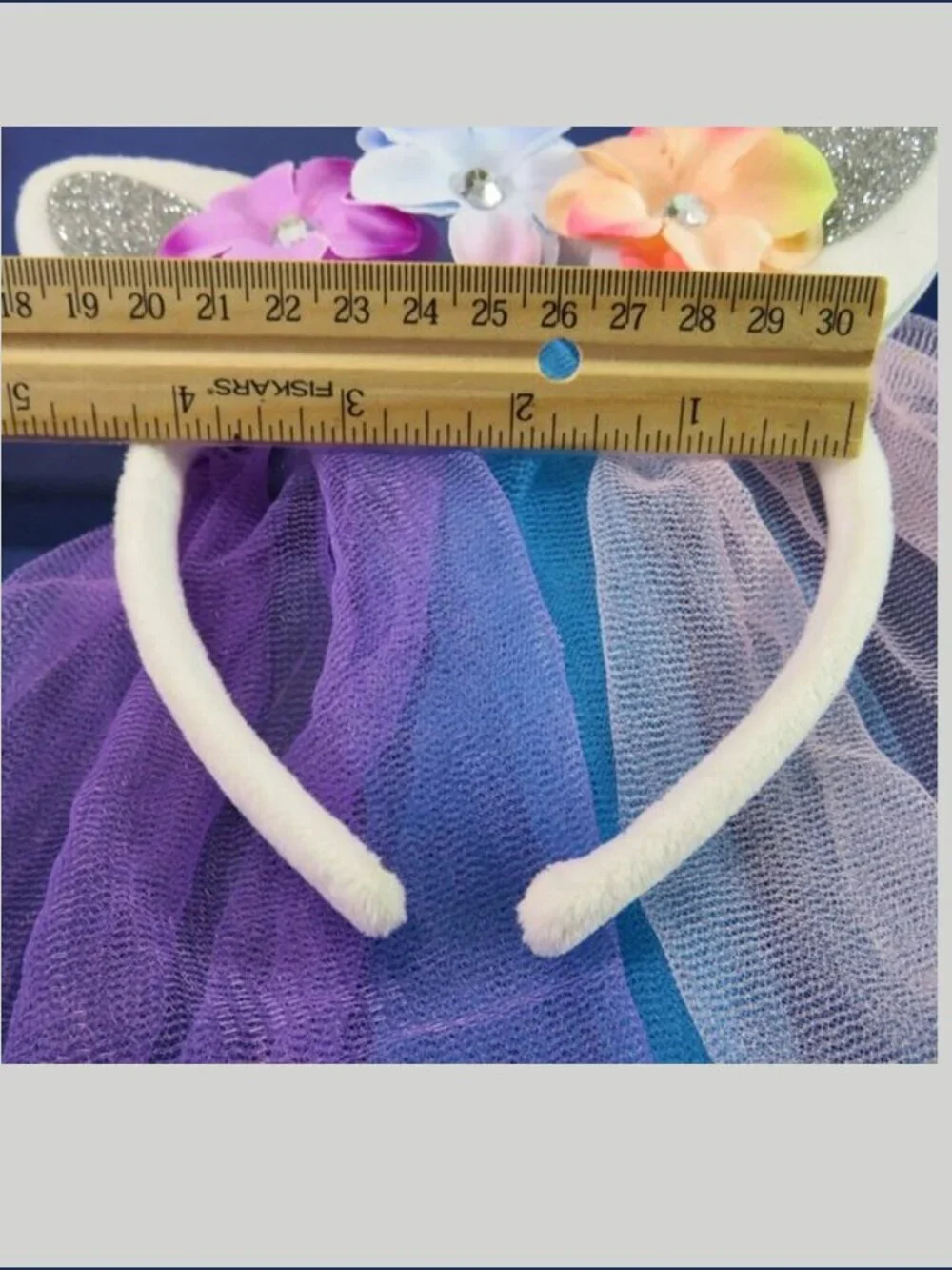 Cosplay Unicorn Headband Veil Plush Wand & Anime Pastel Fantasy Dress up Fairy
